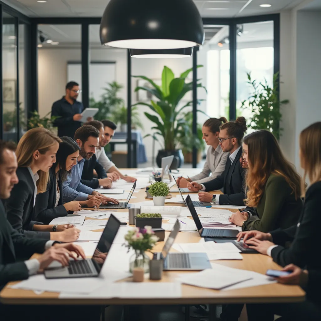 Equipo de ConsultoríaPro trabajando en una estrategia